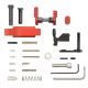 BLEM Lower Parts Kit less Trigger Group & Grip for .223/5.56-Red
